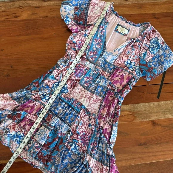 Anthropologie Multicolor Robin Tiered Mini Dress - Picture 10 of 10